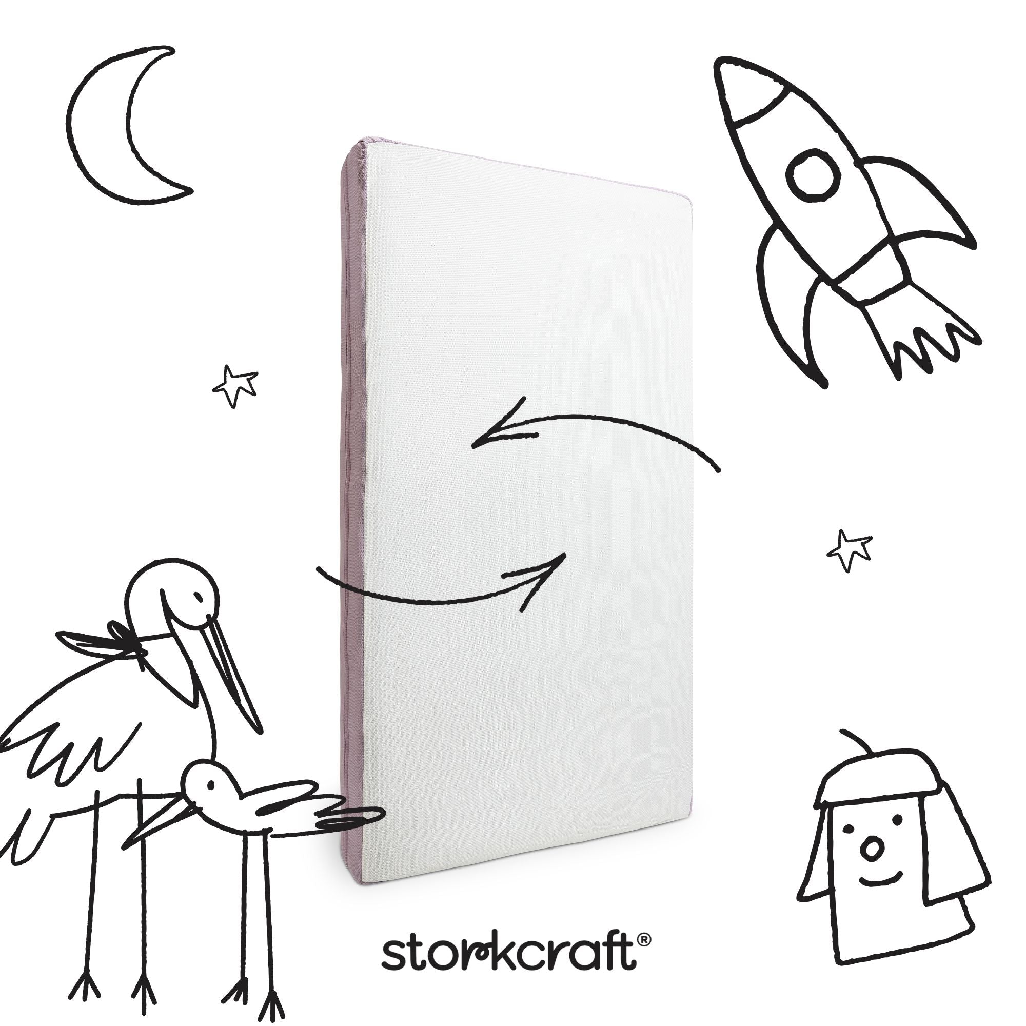 Storkcraft 6-Inch Mesh Dual-Sided Baby Crib & Toddler Bed Mattress