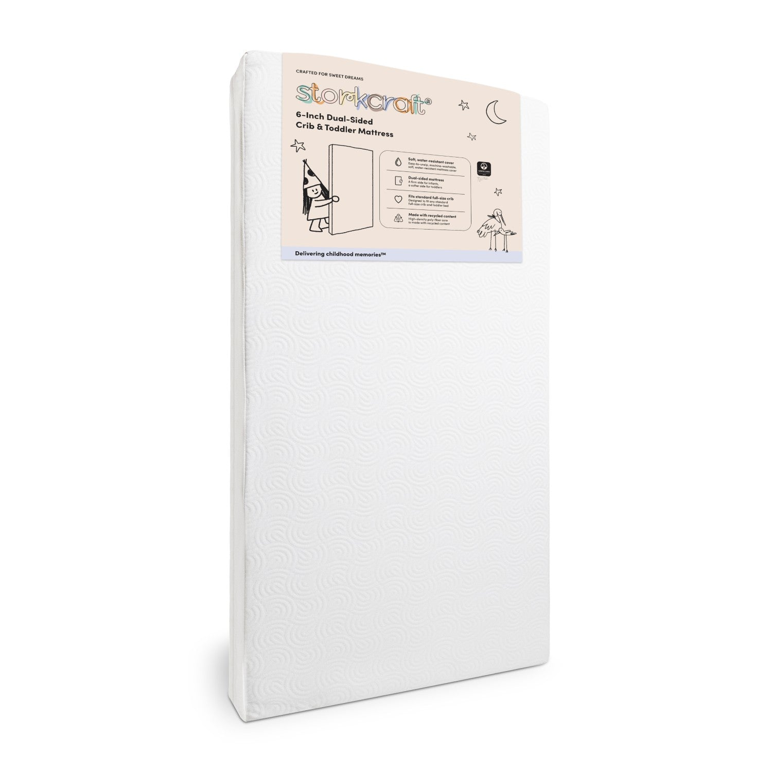 Storkcraft 6-inch Dual-Sided Crib & Toddler Mattress