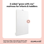 Storkcraft 6-Inch Dual-Sided Baby Crib & Toddler Bed Mattress