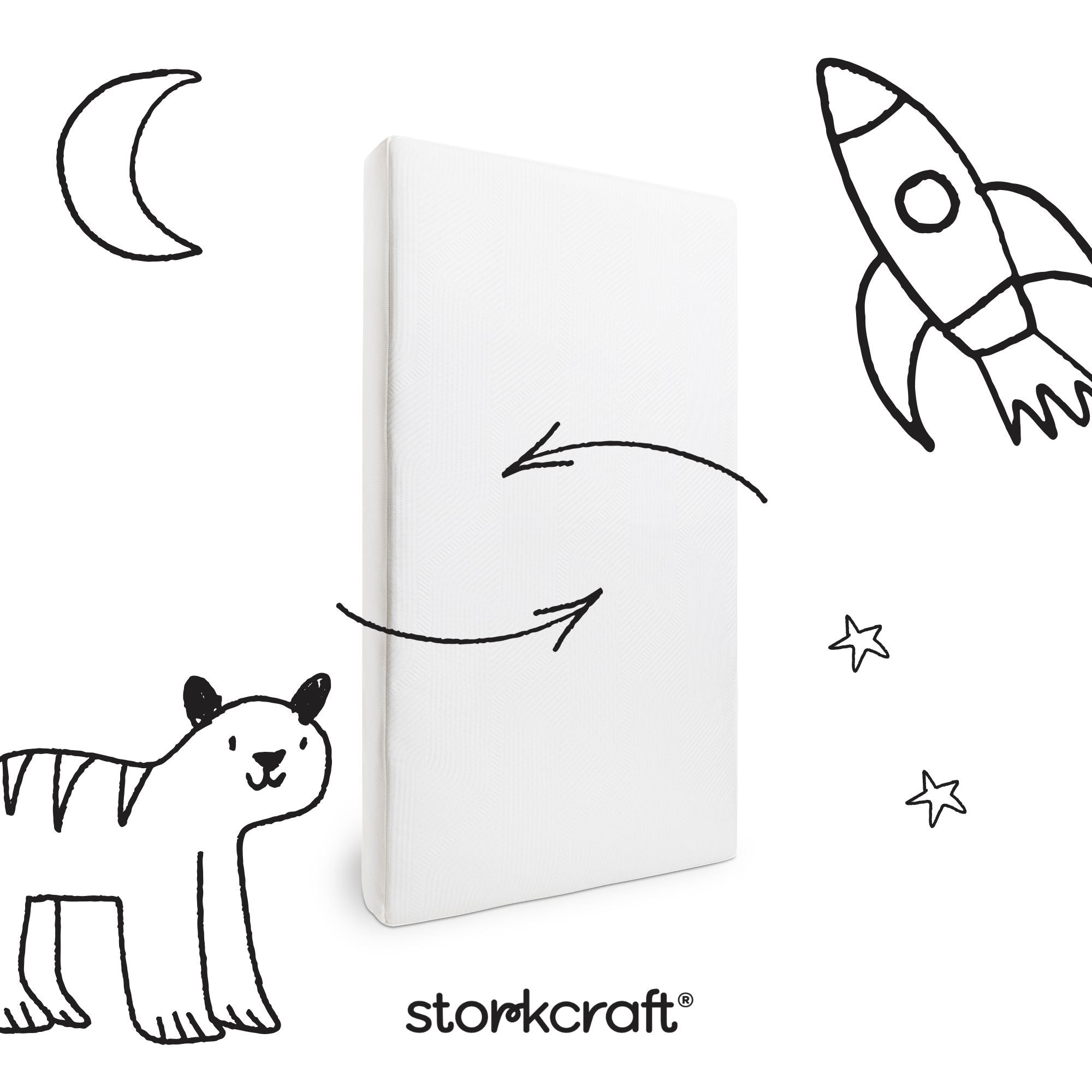 Storkcraft 6-Inch Dual-Sided Baby Crib & Toddler Bed Mattress