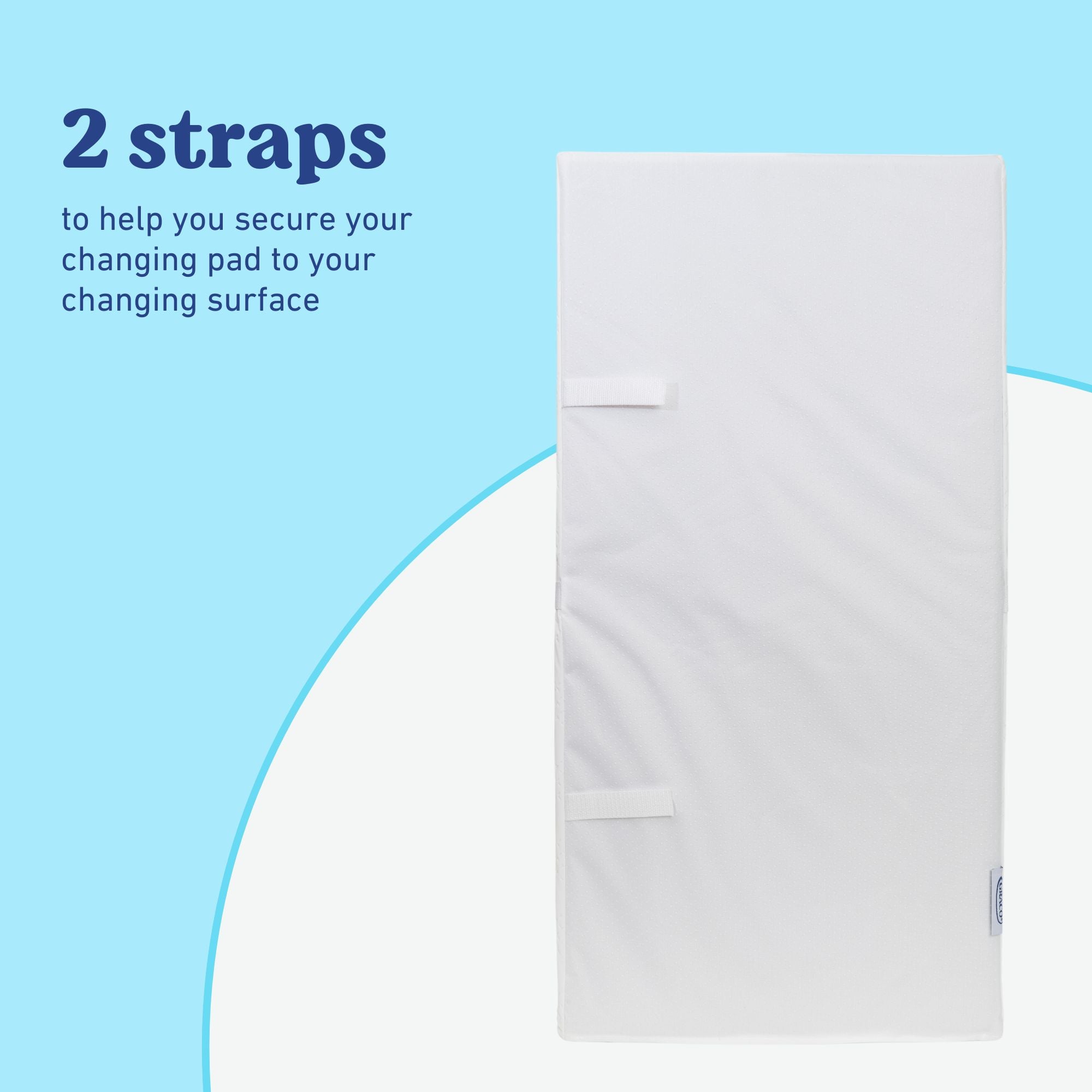 graco contour changing pad two straps callout