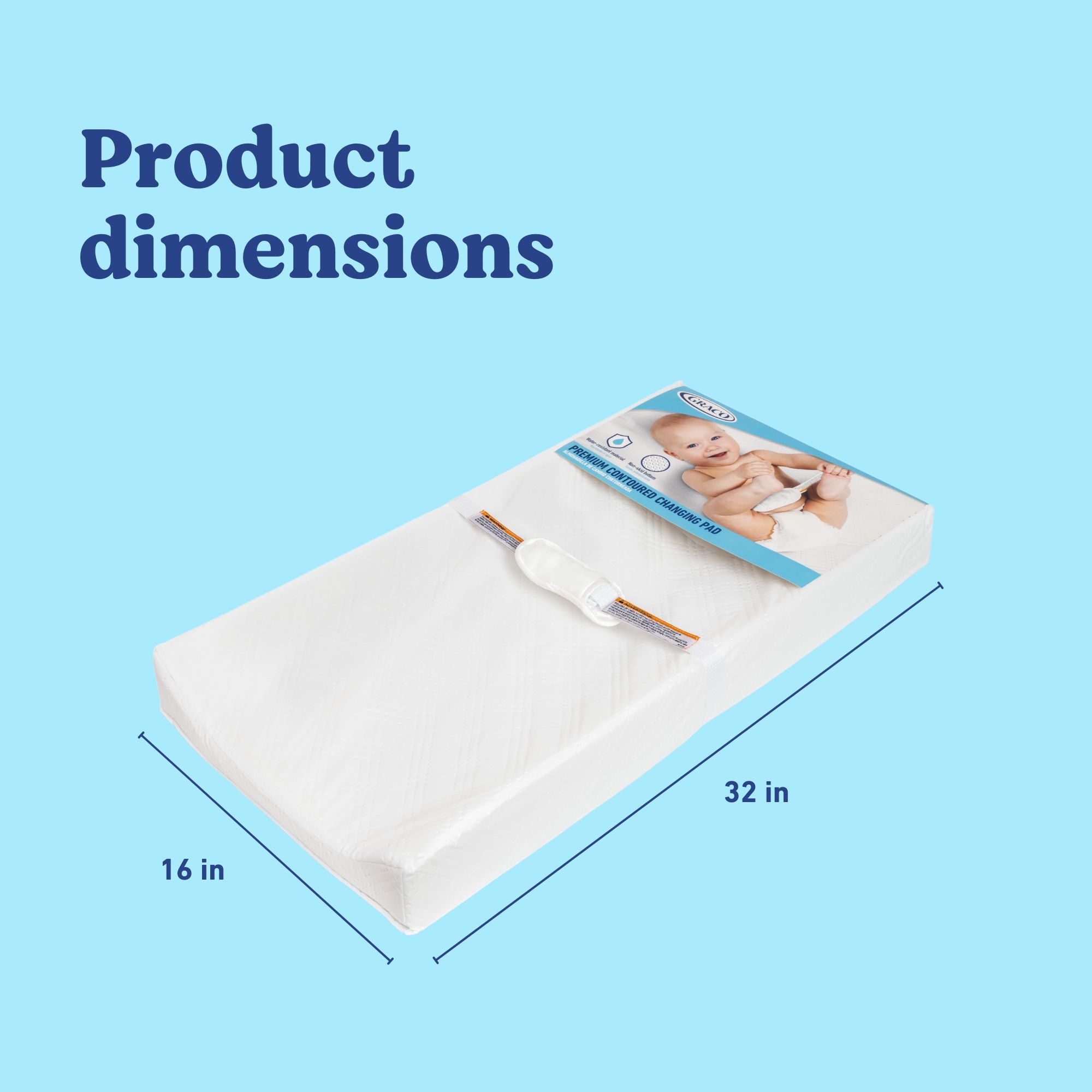 graco contour changing pad dimensions callout