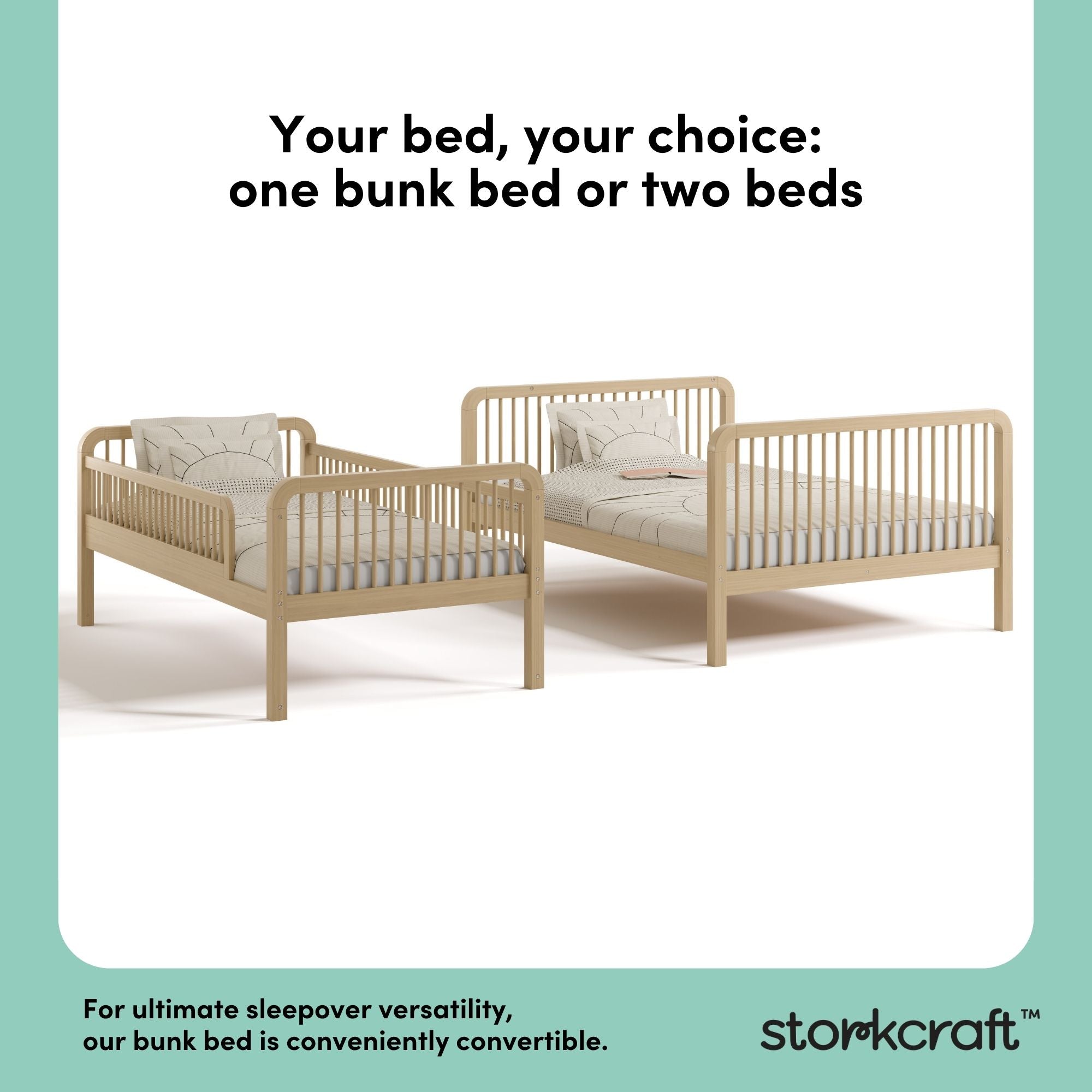 Pasadena driftwood twin over full bunk bed conversions callout