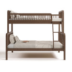 Pasadena hazelnut twin over full bunk bed front view