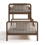 Pasadena hazelnut twin over full bunk bed side view