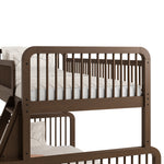 Pasadena hazelnut twin over full bunk bed close up of headboard