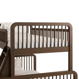 Pasadena hazelnut twin over full bunk bed close up of headboard