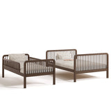 Pasadena hazelnut twin over full bunk bed converted to two individual beds