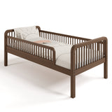 Pasadena hazelnut twin over full bunk bed converted to twin bed