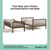 Pasadena hazelnut twin over full bunk bed conversions callout