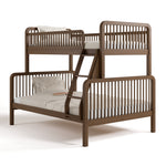 Pasadena hazelnut twin over full bunk bed angle view