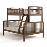 Pasadena hazelnut twin over full bunk bed angle view