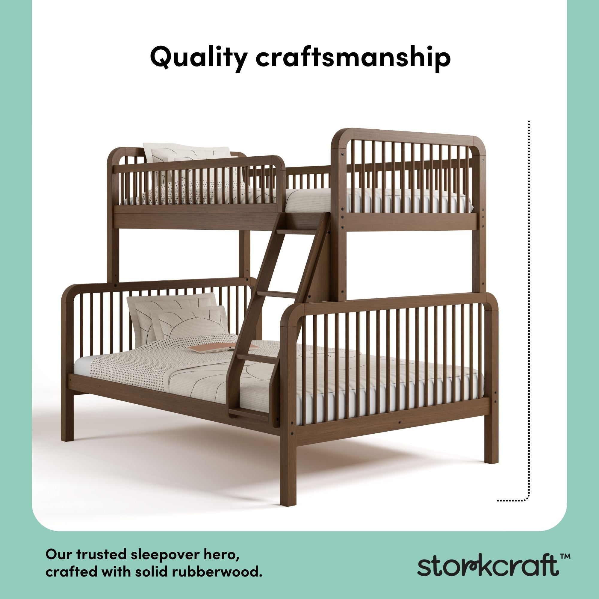 Pasadena hazelnut twin over full bunk bed style callout