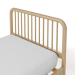 Porto driftwood twin bed close up of headboard