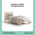 Porto driftwood twin bed quality callout