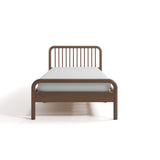 Porto hazelnut twin bed front view