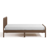Porto hazelnut twin bed side view