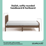 Porto hazelnut twin bed style callout