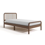 Porto hazelnut twin bed angle view