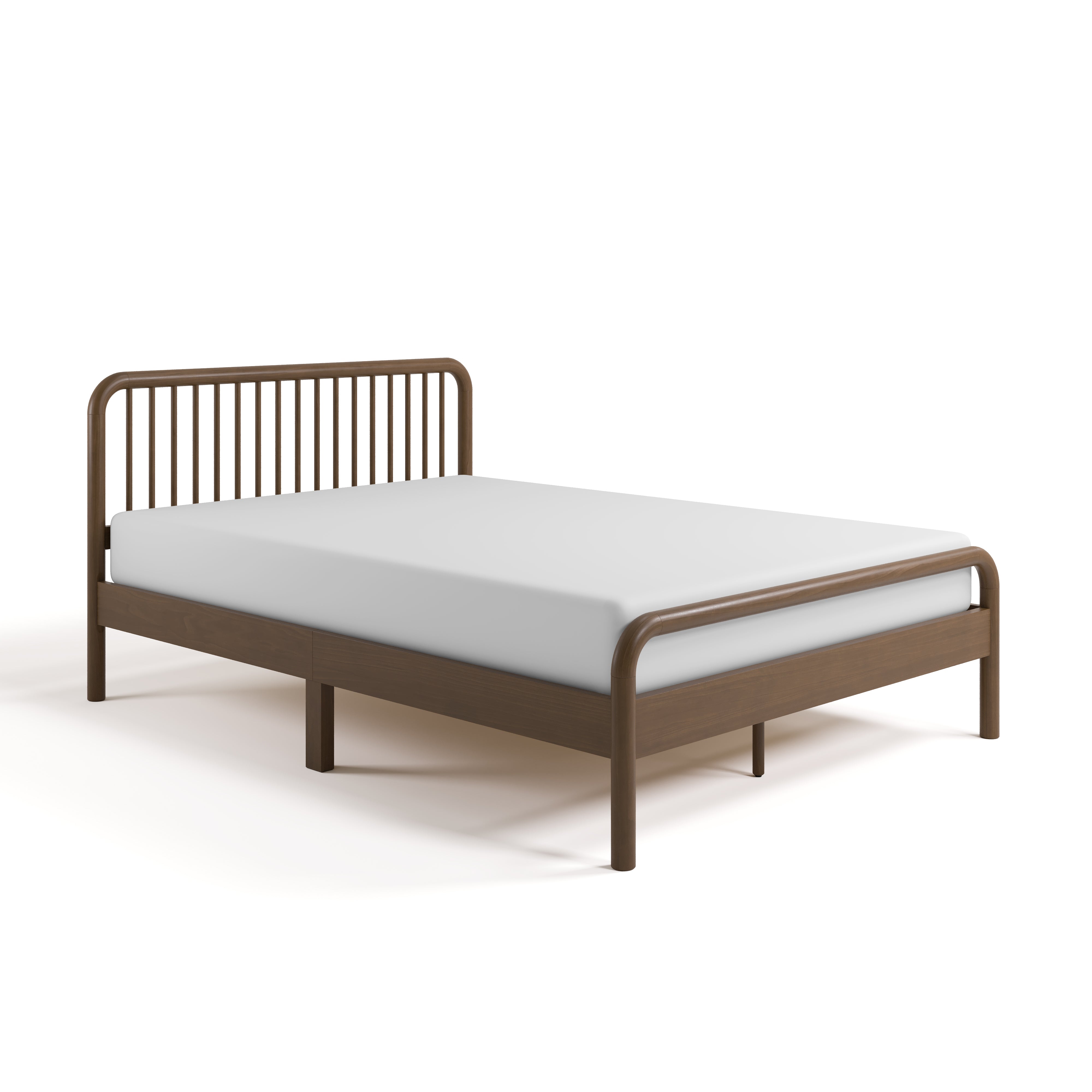 Porto hazelnut full bed angle view