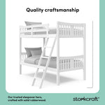 Caribou white twin over twin bunk bed style callout