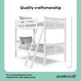 Caribou white twin over twin bunk bed style callout