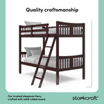 Caribou espresso twin over twin bunk bed style callout