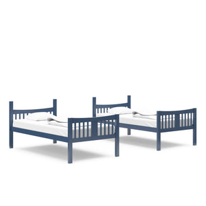  navy bunk bed converted in two separate beds