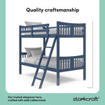 Caribou navy twin over twin bunk bed style callout