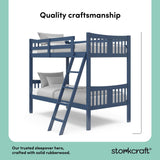 Caribou navy twin over twin bunk bed style callout