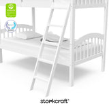 storkcraft long horn white twin over twin bunk bed certifications callout