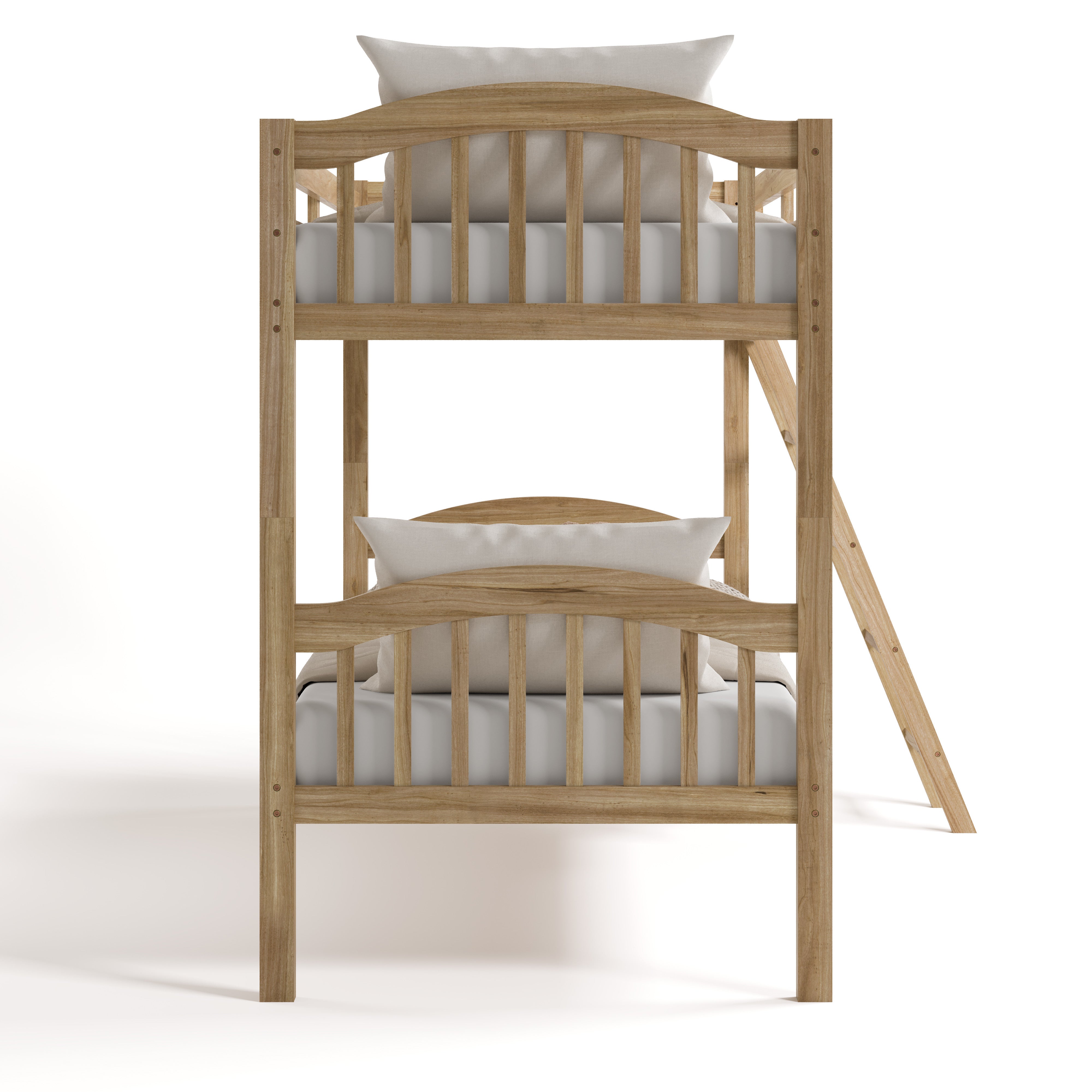 long horn natural twin over twin bunk bed