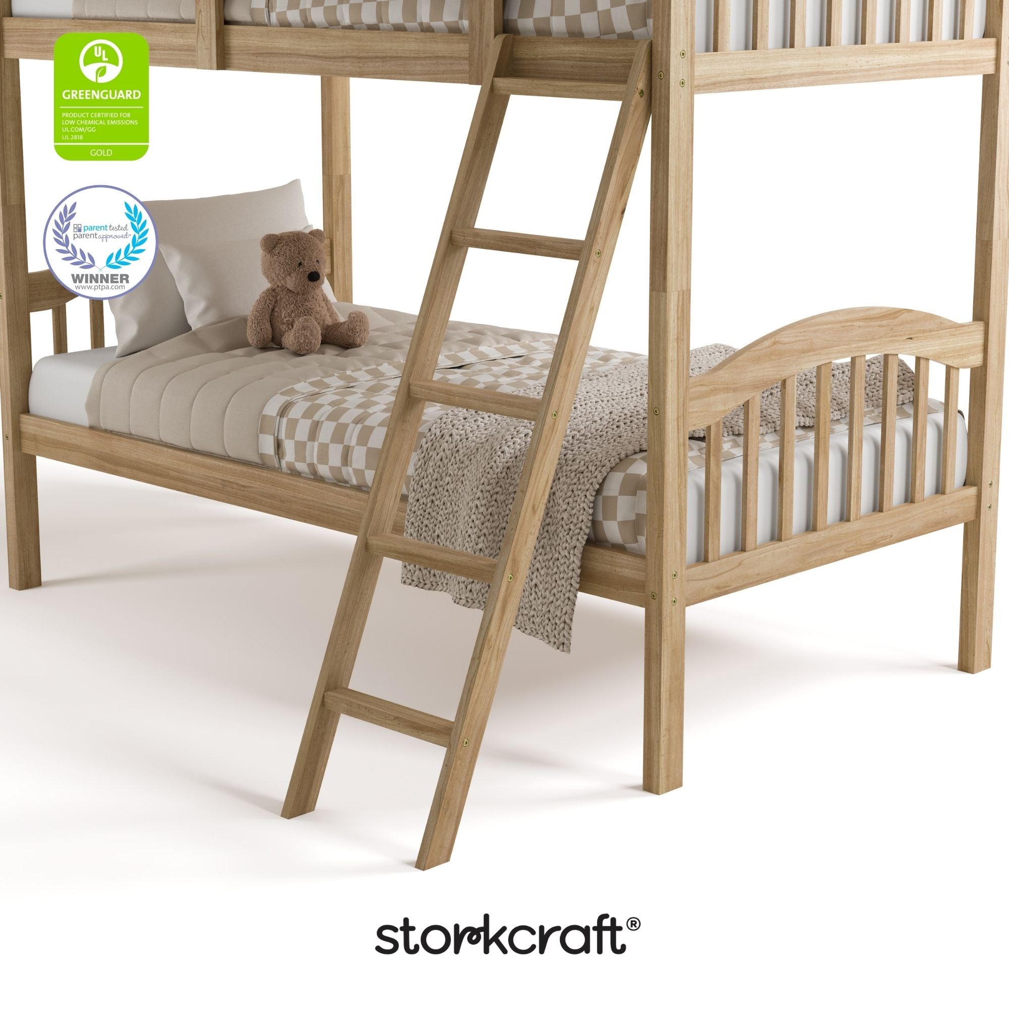 long horn natural twin over twin bunk bed certifications callout