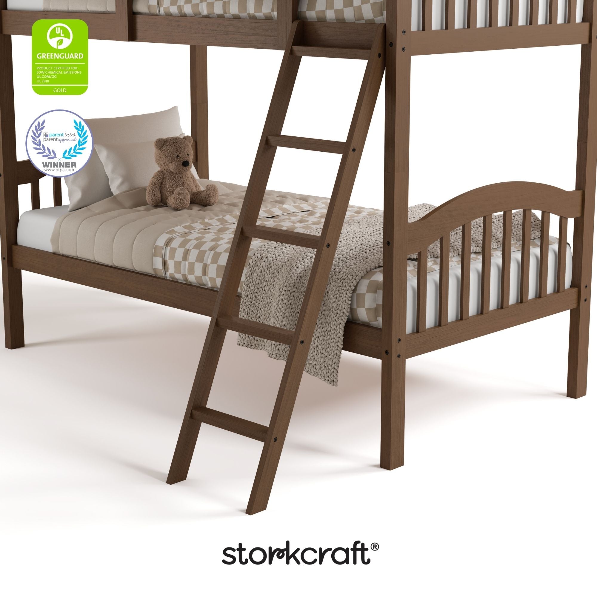 long horn hazelnut twin over twin bunk bed certifications callout