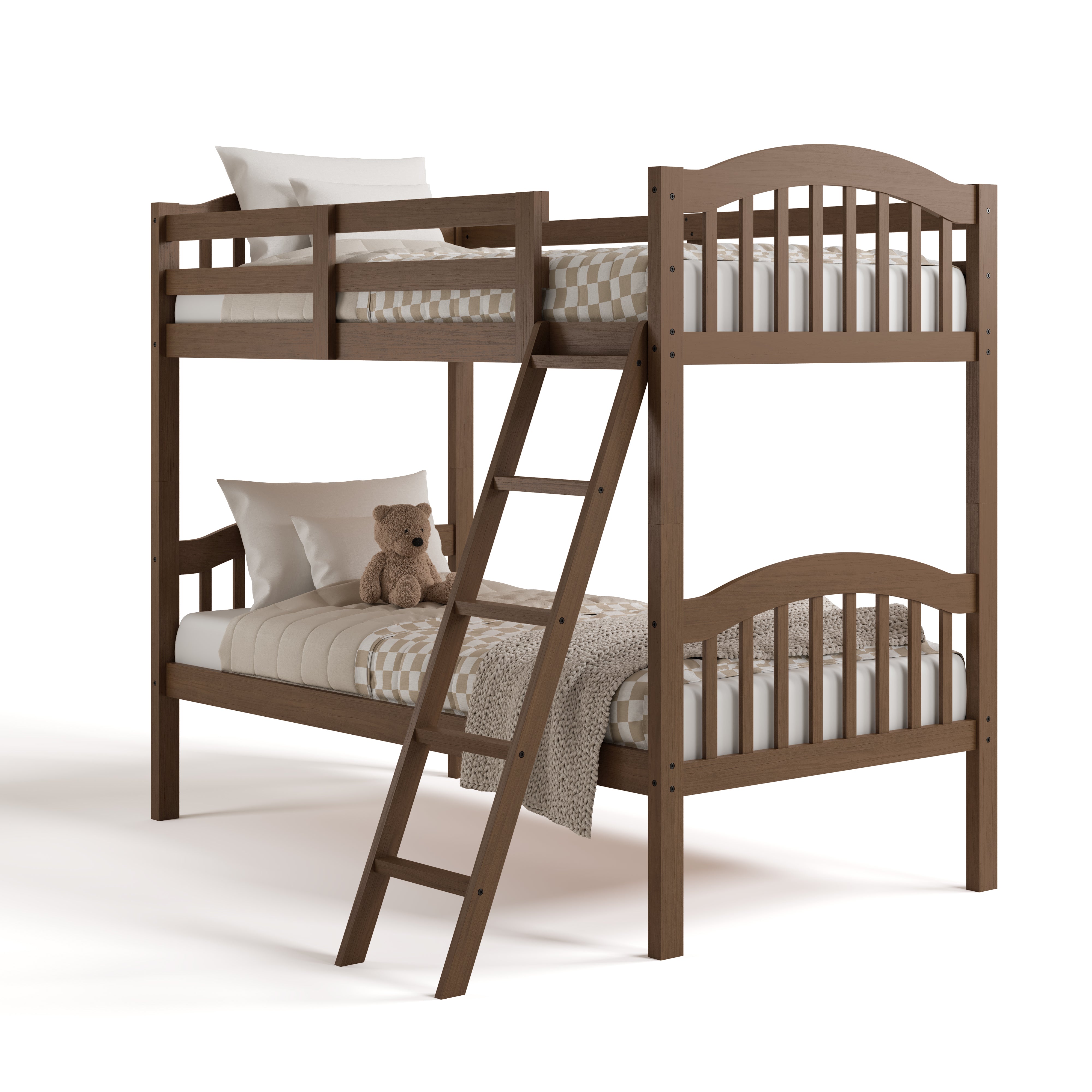 long horn hazelnut twin over twin bunk bed