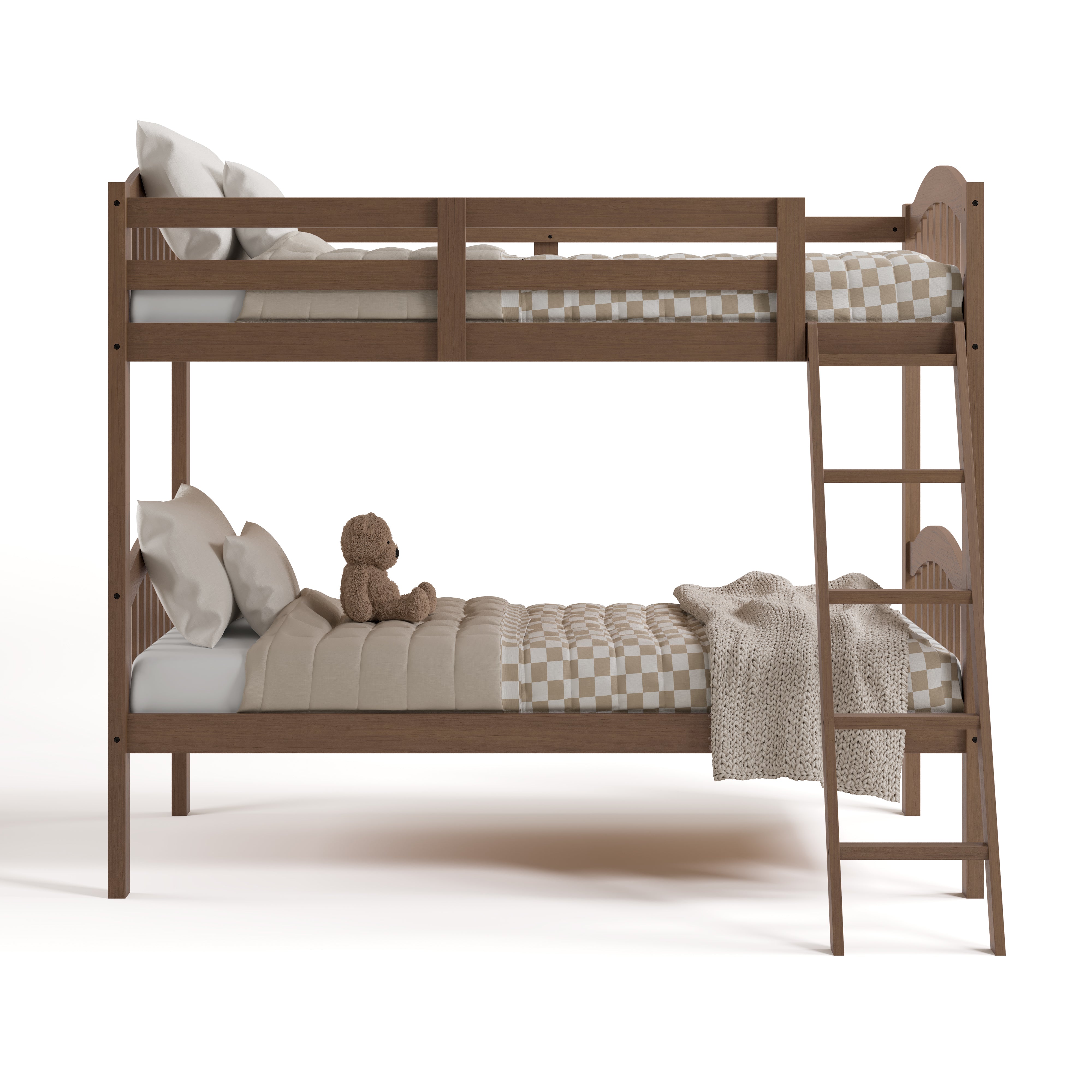long horn hazelnut twin over twin bunk bed