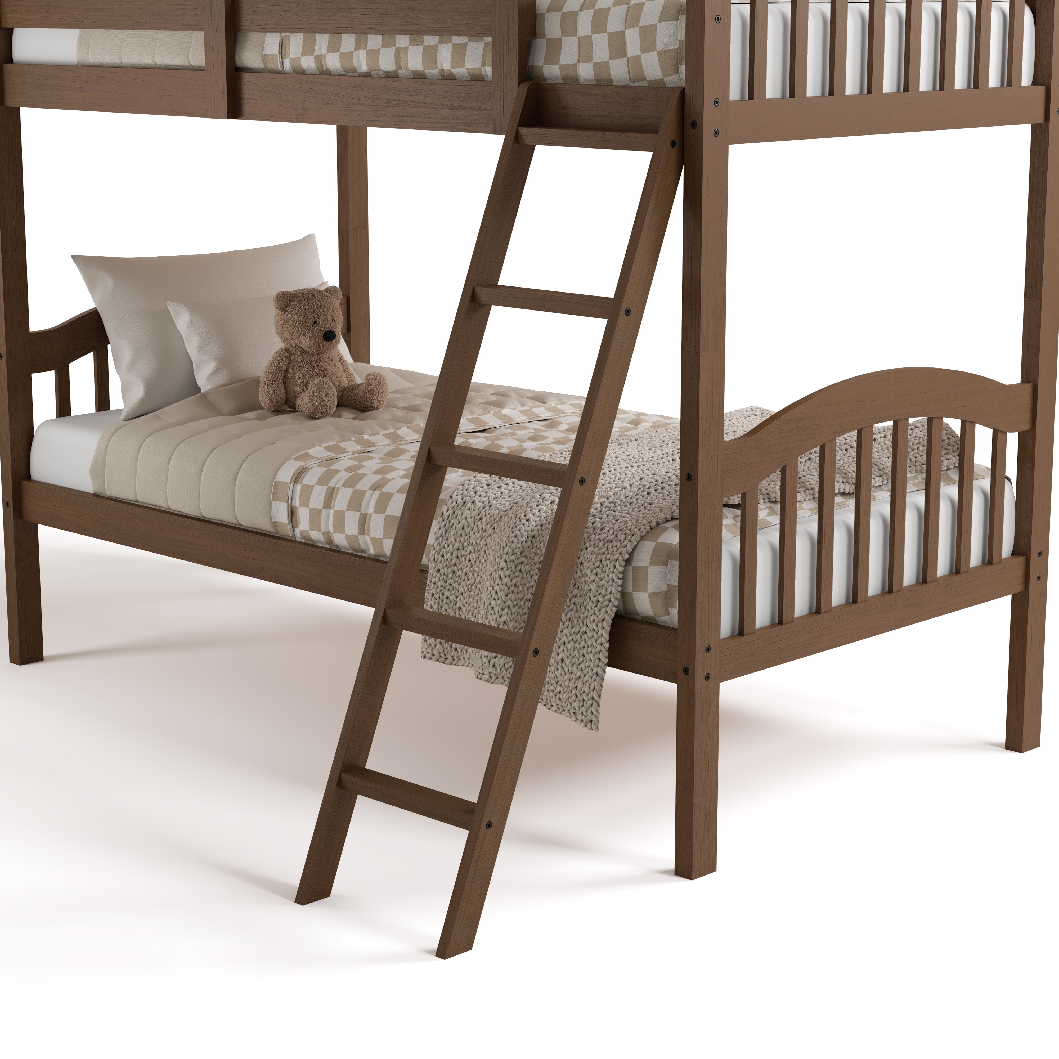 long horn hazelnut twin over twin bunk bed