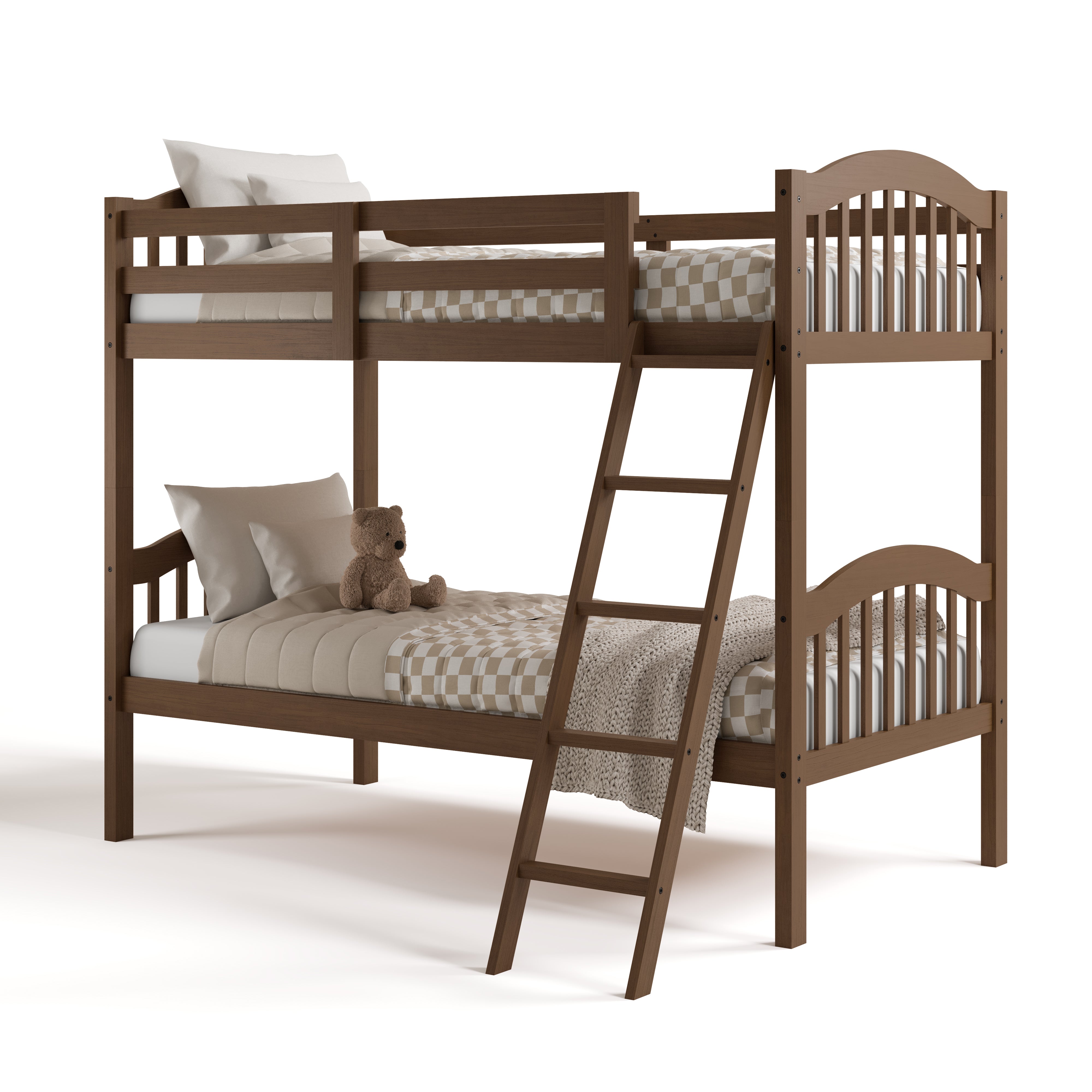 long horn hazelnut twin over twin bunk bed