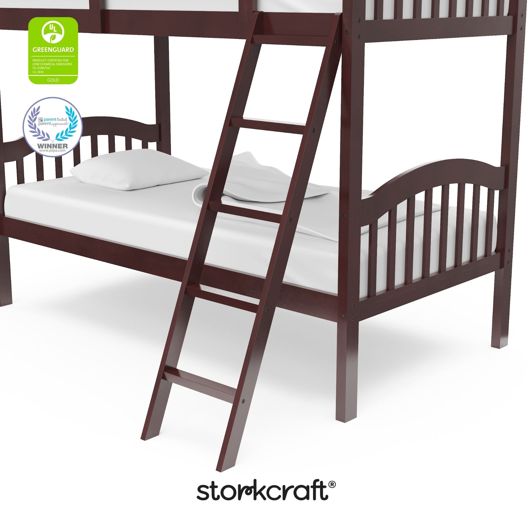 long horn espresso twin over twin bunk bed certifications callout