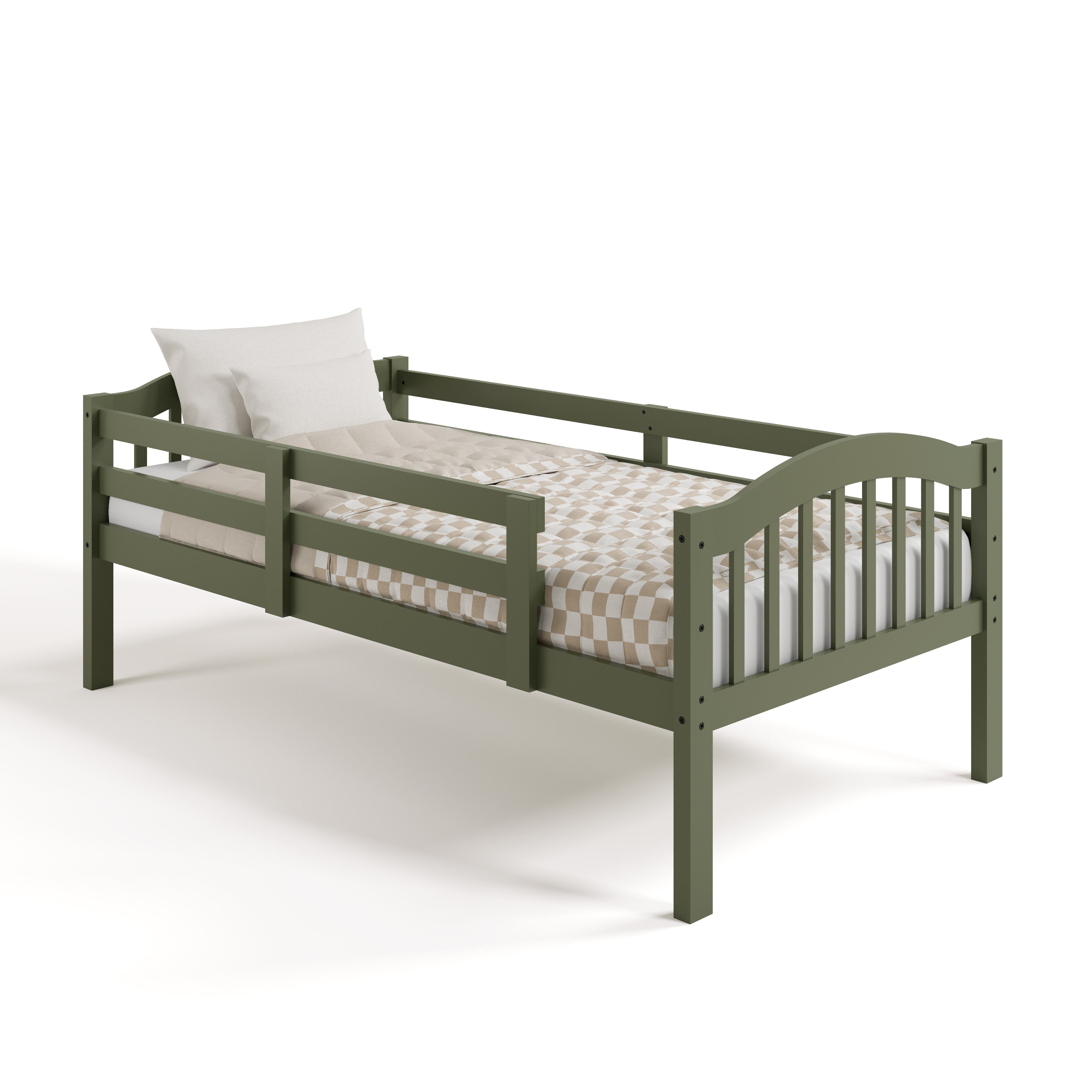 long horn olive twin over twin bunk bed