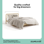 porto natural queen bed quality-crafted callout