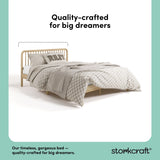 porto natural queen bed quality-crafted callout