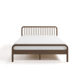 porto hazelnut queen bed front view