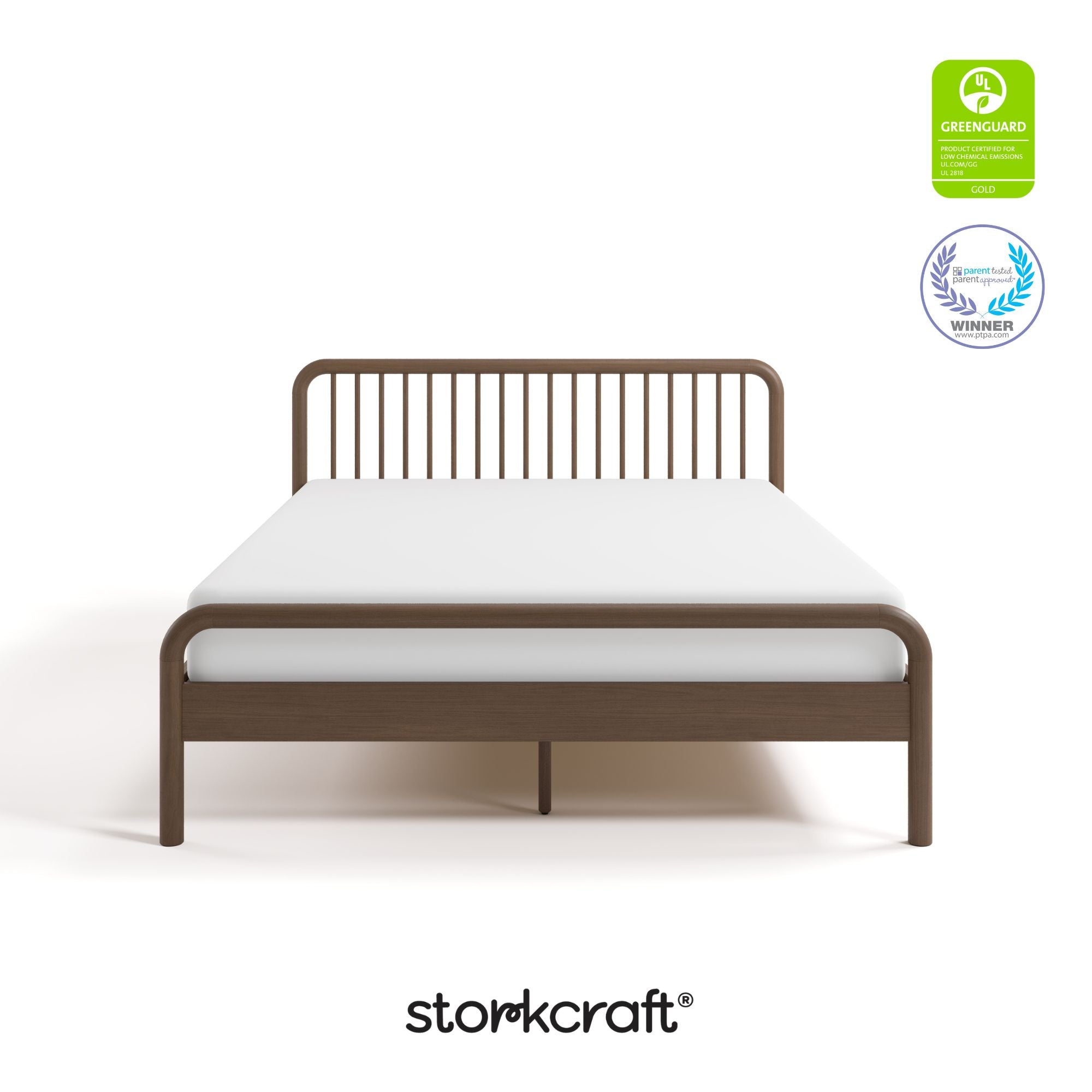 porto hazelnut queen bed certifications callout