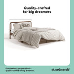 porto hazelnut queen bed quality-crafted callout