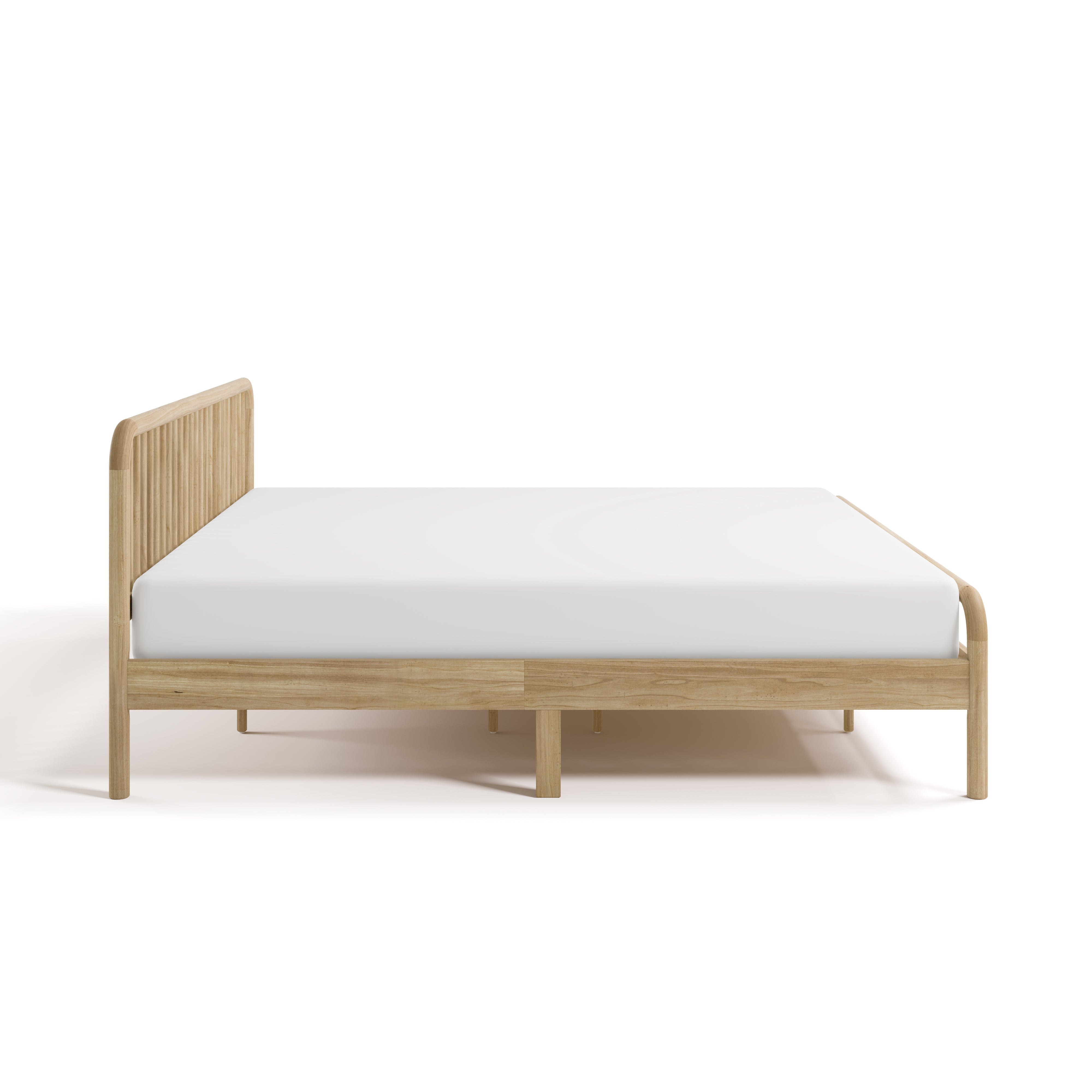 porto natural king bed side view
