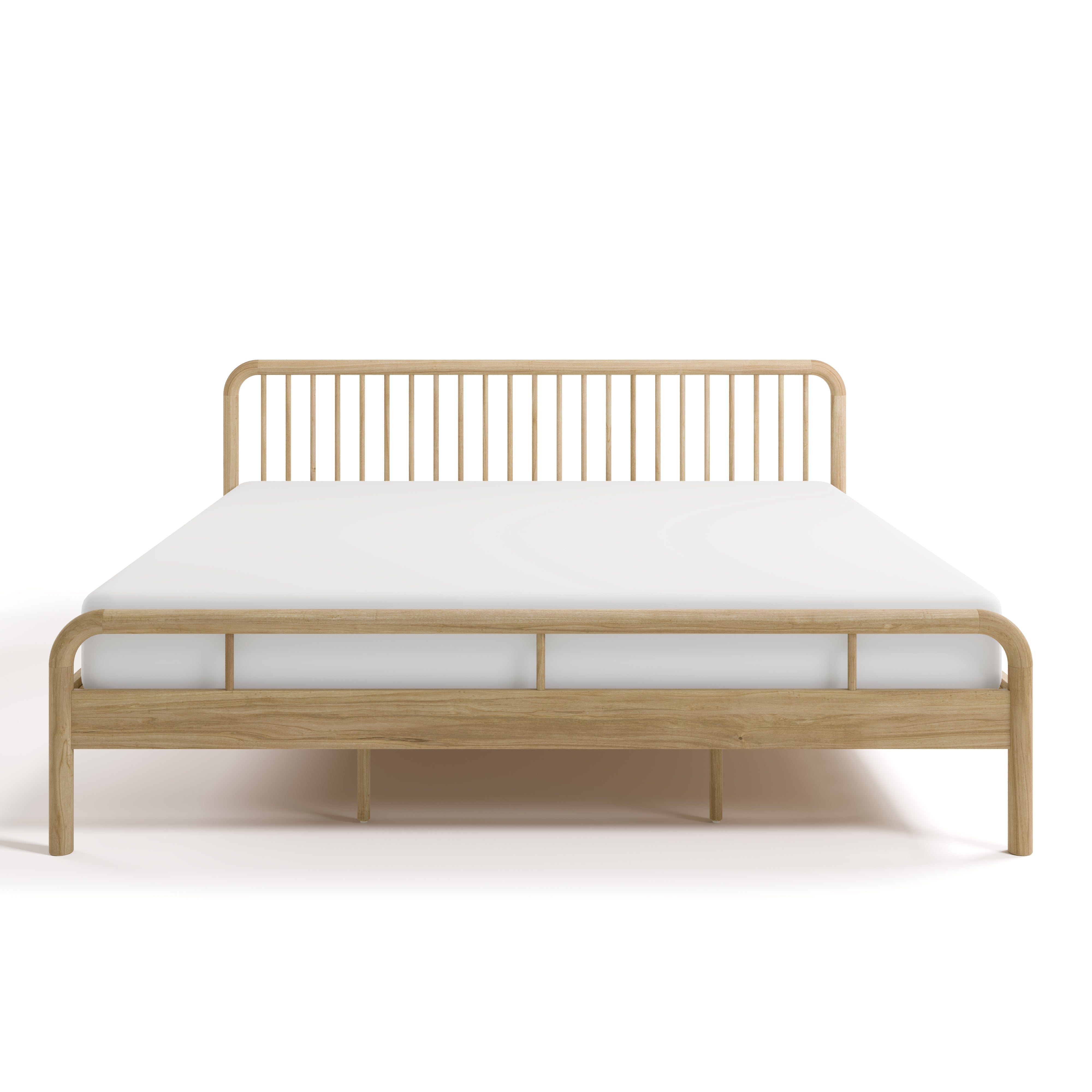 porto natural king bed front view