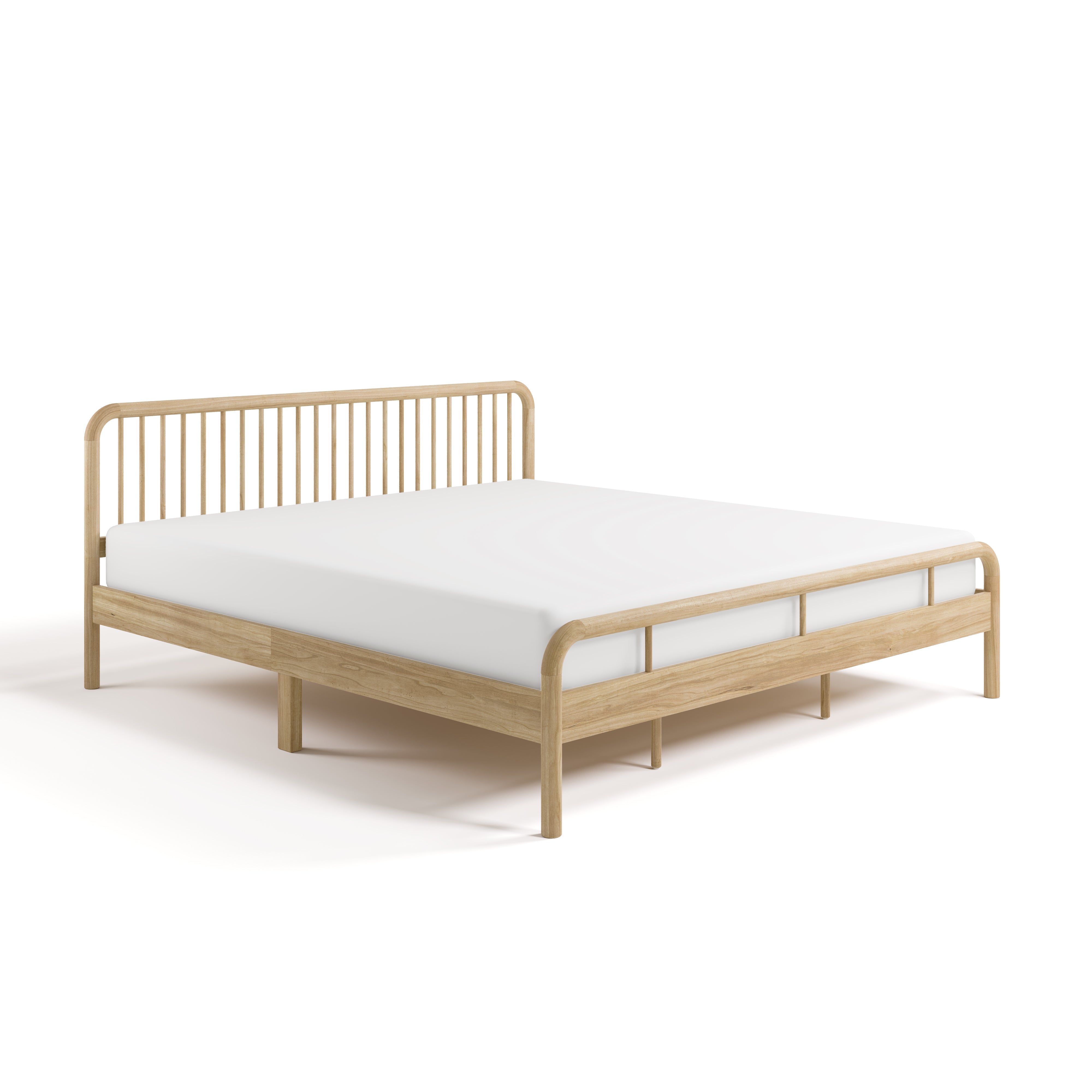 porto natural king bed angle view
