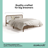 Porto hazelnut king bed quality-crafted callout