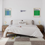 Two santos hazelnut nightstands with bed in the middle inside kids room